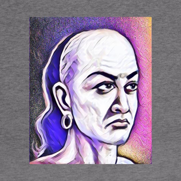 Chanakya Pink Portrait | Chanakya Artwork 7 by JustLit